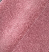NEW! Princess Piama - Made in England- Soft Solid Cotton Blend Velvet Fabric in Soft Rose Pink - Fancy Styles Fabric Pierre Frey Lee Jofa Brunschwig & Fils