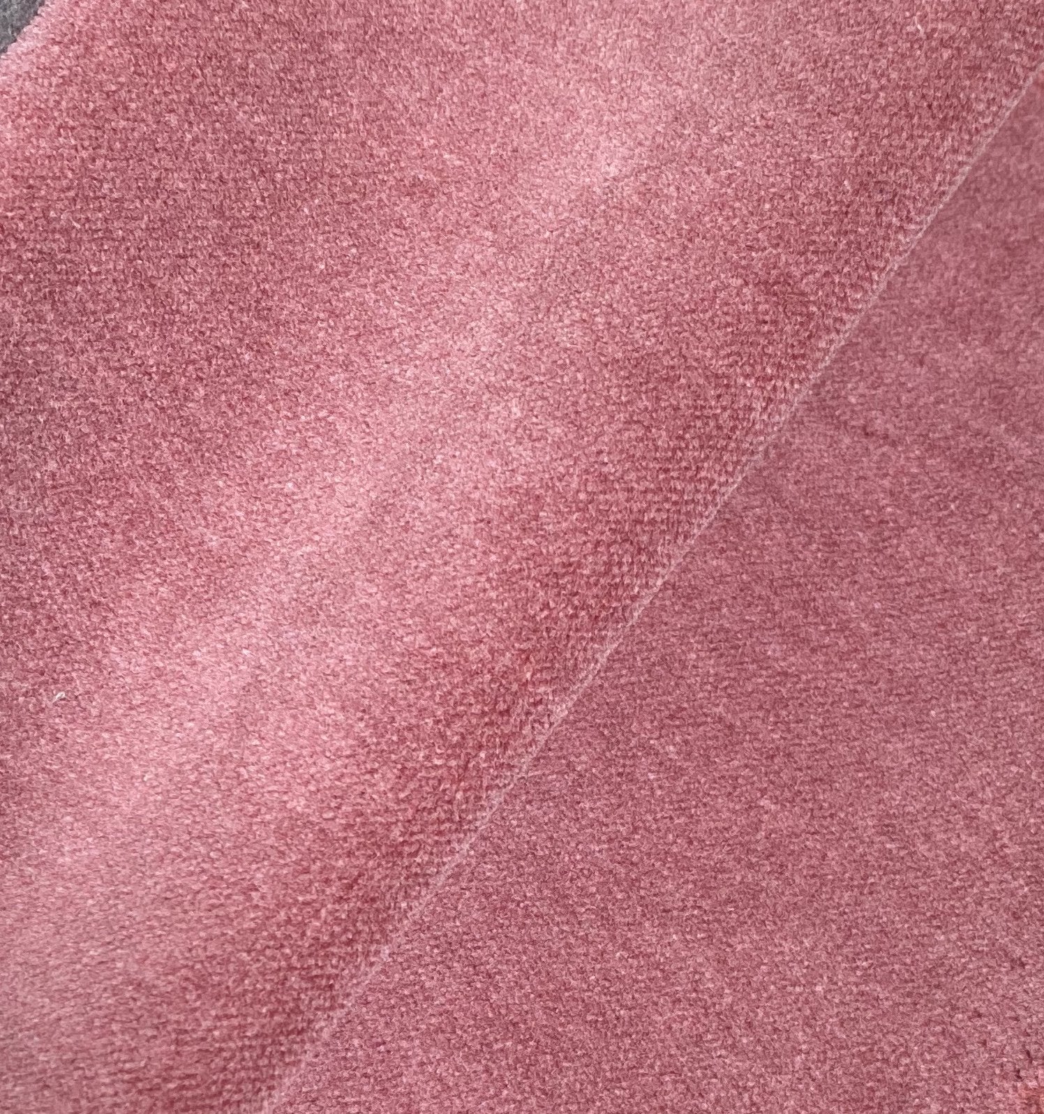 Dusty Rose Cotton Velour Fabric