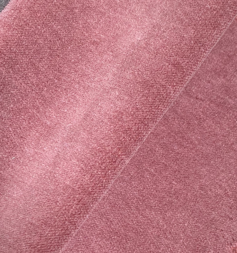 NEW! Princess Piama - Made in England- Soft Solid Cotton Blend Velvet Fabric in Soft Rose Pink