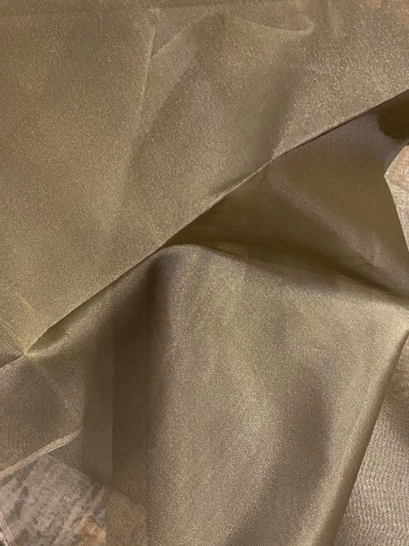 NEW! Lady Estella 100% Silk Organza Taupe Grey Fabric - Fancy Styles Fabric Pierre Frey Lee Jofa Brunschwig & Fils
