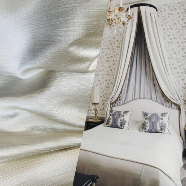 NEW! Prince Panamera Solid Satin Decorating & Upholstery Fabric- White - Fancy Styles Fabric Pierre Frey Lee Jofa Brunschwig & Fils