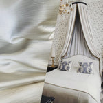 NEW! Prince Panamera Solid Satin Decorating & Upholstery Fabric- White