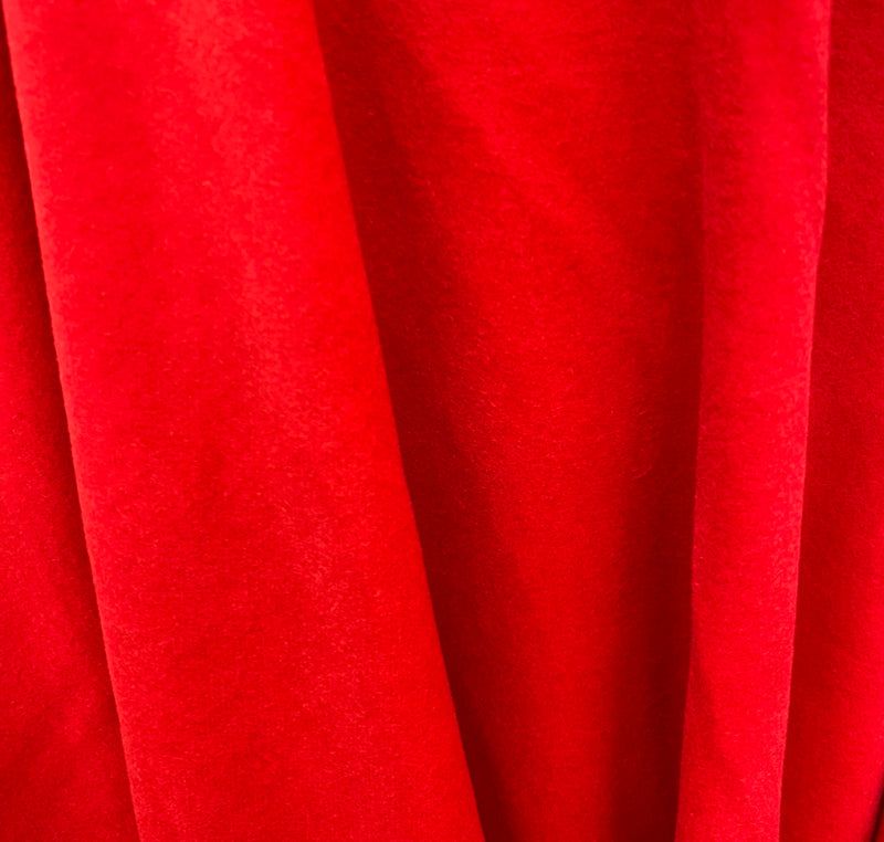 NEW! Designer Cashmere Woven Coat Fabric - Made In Italy- Red- 58” Wide - Fancy Styles Fabric Pierre Frey Lee Jofa Brunschwig & Fils