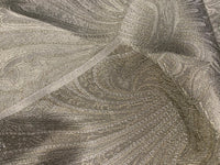 NEW Queen Lita 100% Silk Jacquard Lightweight Paisley Fabric - Grey- SB_8_4 - Fancy Styles Fabric Pierre Frey Lee Jofa Brunschwig & Fils