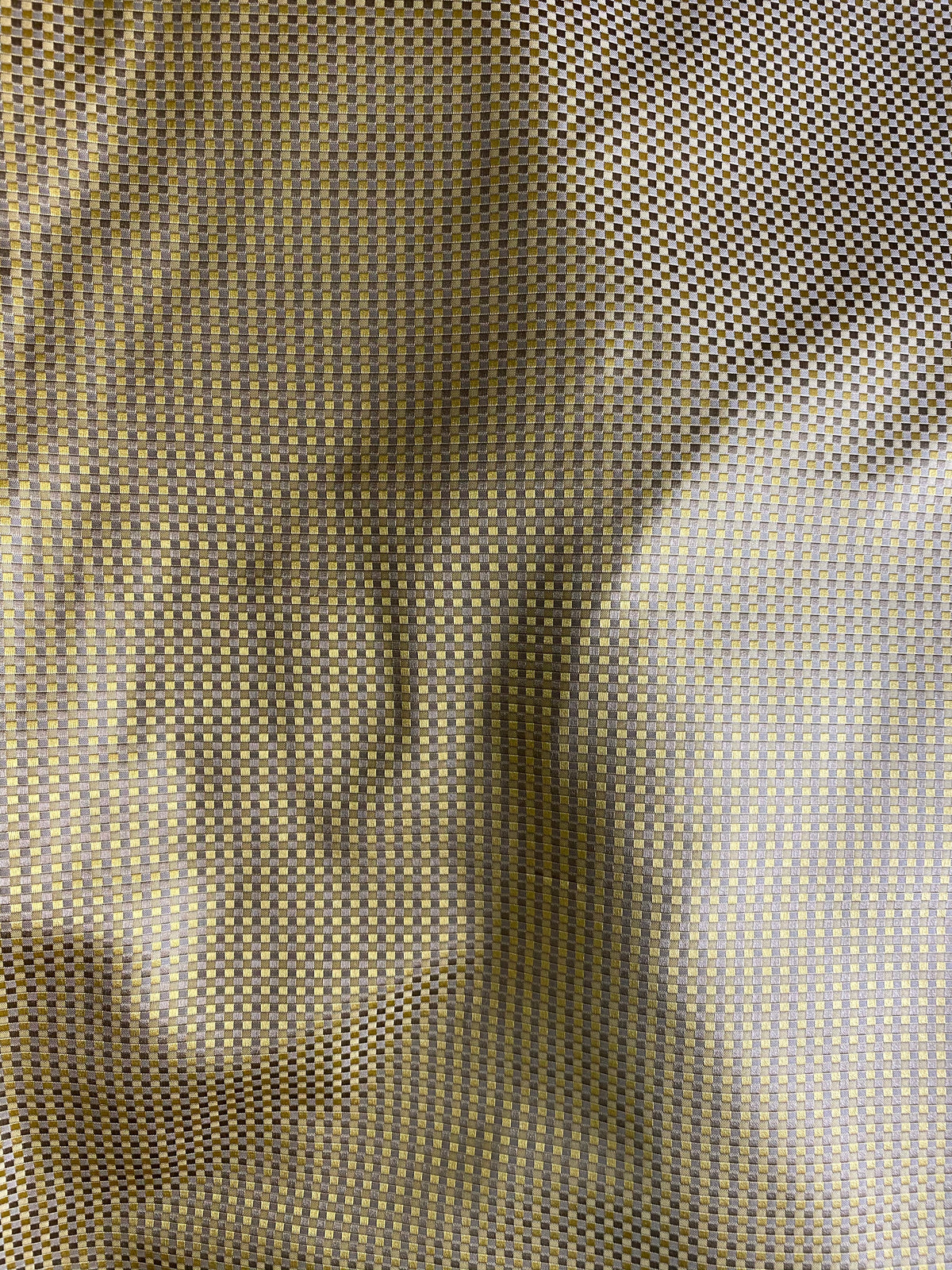 NEW Queen Alyssa 100% Silk Taffeta Basketweave Motif Fabric - Yellow - Fancy Styles Fabric Pierre Frey Lee Jofa Brunschwig & Fils