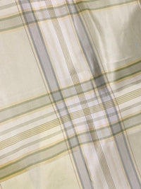 NEW Lady Pippy 100% Silk Taffeta Pistachio Plaid Fabric SB_6_35 - Fancy Styles Fabric Pierre Frey Lee Jofa Brunschwig & Fils