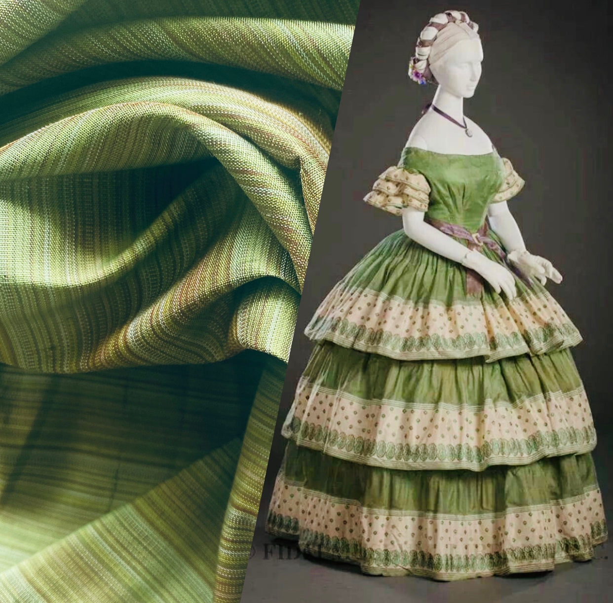 green emerald velvet dress Green Bronze Plus Size Regency Jane Austen Ball Gown Evening Dress in –  Matti's Millinery & Costumes main image 1