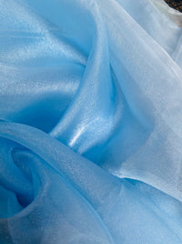 NEW Princess Cinderella Organza Light Blue Fabric - Fancy Styles Fabric Pierre Frey Lee Jofa Brunschwig & Fils