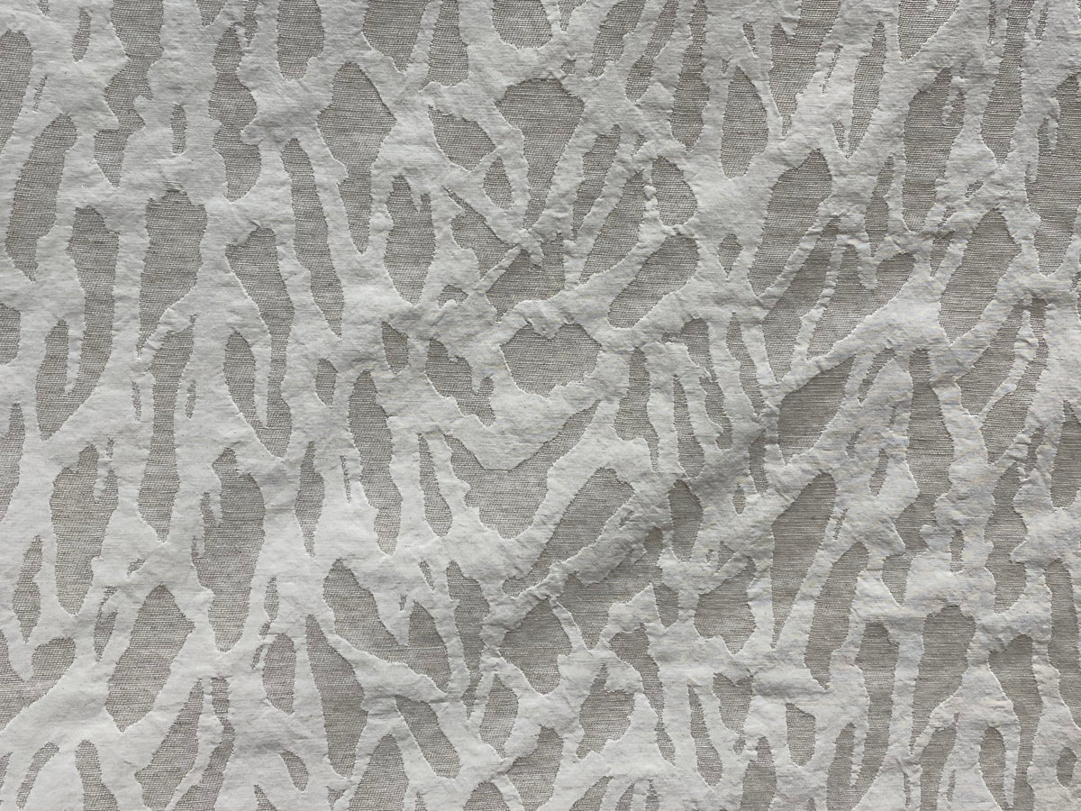 NEW! SALE! Duke Shane 100% Linen Woven Zebra Inspired Fabric- Stone - Fancy Styles Fabric Pierre Frey Lee Jofa Brunschwig & Fils