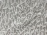 NEW! SALE! Duke Shane 100% Linen Woven Zebra Inspired Fabric- Stone