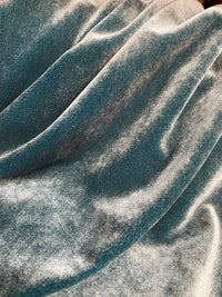 NEW! Prince Hudson- 100% Mohair Upholstery Velvet Fabric - Iridescent Teal - Fancy Styles Fabric Pierre Frey Lee Jofa Brunschwig & Fils