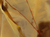NEW Lady Frank Light Designer “Faux Silk” Taffeta Fabric Made in Italy Yellow with Red Iridescence - Fancy Styles Fabric Pierre Frey Lee Jofa Brunschwig & Fils
