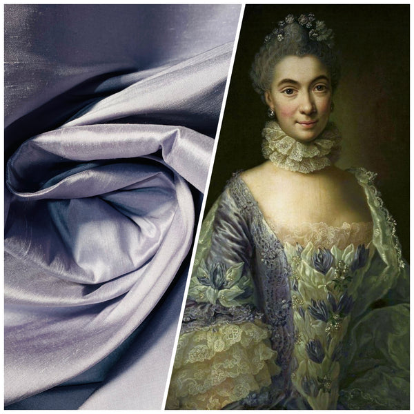 NEW Duchess Mable 100% Silk Dupioni Solid Icy Lilac Purple - Fancy Styles Fabric Pierre Frey Lee Jofa Brunschwig & Fils
