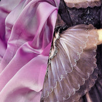NEW! Duchess Deseray Silk & Poly Chiffon Sheer Fabric - Unicorn Mauve - Fancy Styles Fabric Pierre Frey Lee Jofa Brunschwig & Fils