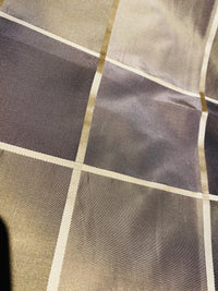 NEW Contessa Lucia 100% Silk Taffeta Plaid Tartan Gold and Old Gold Fabric SB_6_26 - Fancy Styles Fabric Pierre Frey Lee Jofa Brunschwig & Fils