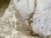 NEW Prince Liam 100% Silk Satin Taffeta Jacquard Medallion Fabric - Light Gold - Fancy Styles Fabric Pierre Frey Lee Jofa Brunschwig & Fils