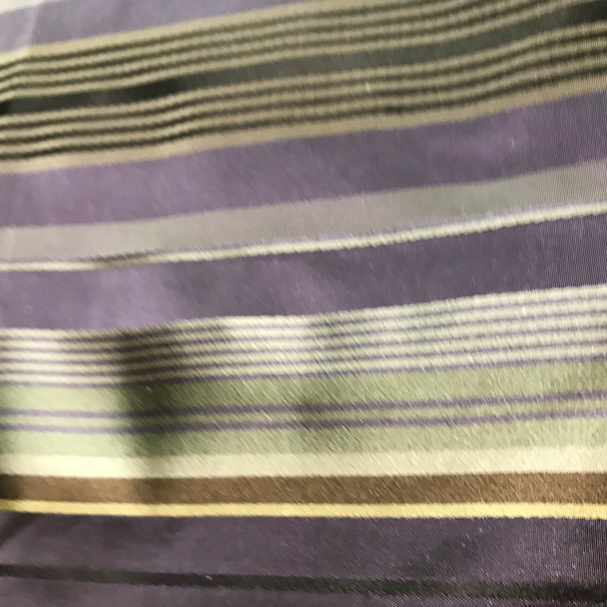 NEW Lady Sarah Designer 100% Silk Taffeta Dupioni Stripes Fabric - Purple Gold 55” Wide - Fancy Styles Fabric Pierre Frey Lee Jofa Brunschwig & Fils