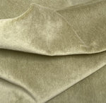 NEW! Princess Piama - Made in England- Soft Solid Cotton Blend Velvet Fabric in Dusty Olive