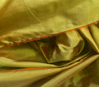 NEW Lady Lisa 100% Silk Taffeta Fabric Solid Yellow Orange Iridescence - Fancy Styles Fabric Pierre Frey Lee Jofa Brunschwig & Fils