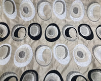 SALE! NEW Designer Burnout Chenille Upholstery Geometric Fabric - Taupe Black Ivory BTY - Fancy Styles Fabric Pierre Frey Lee Jofa Brunschwig & Fils