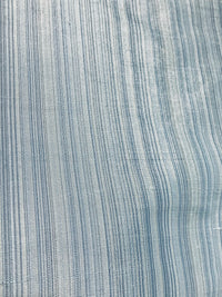 DEAL! Lady Bridgette Designer 100% Silk Dupioni Subtle Pastel Blue Stripes - Fancy Styles Fabric Pierre Frey Lee Jofa Brunschwig & Fils