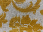 NEW Lady Lily Linen Inspired Upholstery Damask Brocade Drapery Sunflower Yellow Fabric - Fancy Styles Fabric Pierre Frey Lee Jofa Brunschwig & Fils