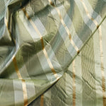 NEW Lady Lynette Designer 100% Silk Taffeta Stripes Fabric - Olive Green & Gold55” Wide - Fancy Styles Fabric Pierre Frey Lee Jofa Brunschwig & Fils