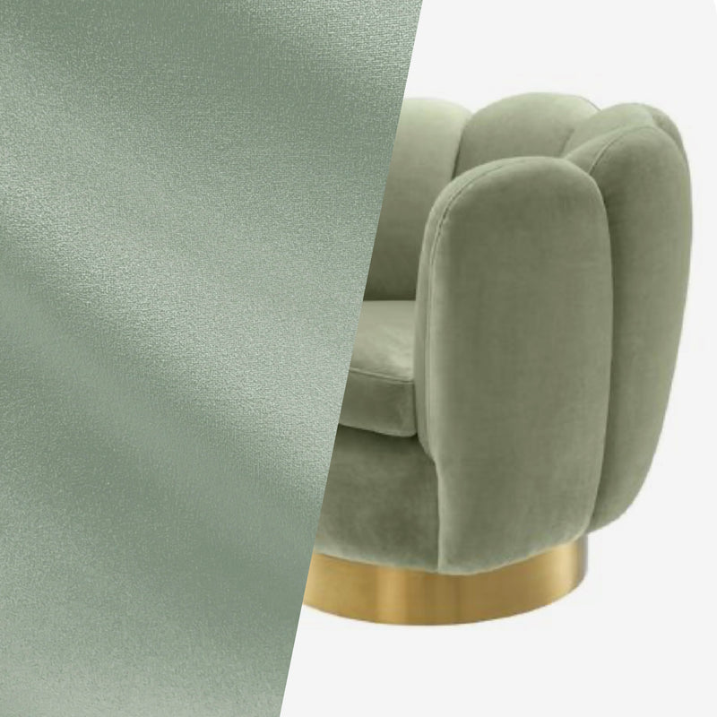 NEW! Prince Oliver - Designer 100% Cotton Made In Belgium Upholstery Velvet Fabric - Sage