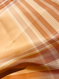 NEW Lady Pippy 100% Silk Taffeta Peach Plaid Fabric SB_6_34 - Fancy Styles Fabric Pierre Frey Lee Jofa Brunschwig & Fils