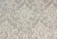 NEW! SALE! Duchess Sally 100% Linen Woven Medallion Fabric- Stone - Fancy Styles Fabric Pierre Frey Lee Jofa Brunschwig & Fils