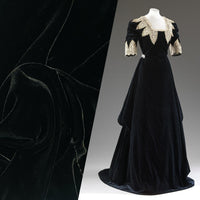 NEW! Queen of The Dark- Black 100% Silk Velvet Fabric - Fancy Styles Fabric Pierre Frey Lee Jofa Brunschwig & Fils