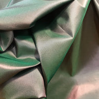 NEW Lady Lisa Designer 100% Silk Taffeta - Solid Green with Pink Iridescence - Fancy Styles Fabric Pierre Frey Lee Jofa Brunschwig & Fils