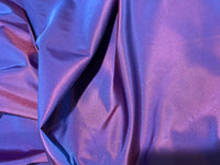 NEW! Duchess Damaris Purple & Salmon Iridescence Faux & Vegan Silk Fabric - Fancy Styles Fabric Pierre Frey Lee Jofa Brunschwig & Fils