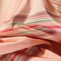 NEW Princess Josephine Designer 100% Silk Taffeta Stripes Fabric - Pink 55” Wide - Fancy Styles Fabric Pierre Frey Lee Jofa Brunschwig & Fils