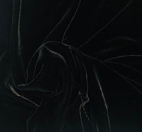 NEW! Queen of The Dark- Black 100% Silk Velvet Fabric - Fancy Styles Fabric Pierre Frey Lee Jofa Brunschwig & Fils