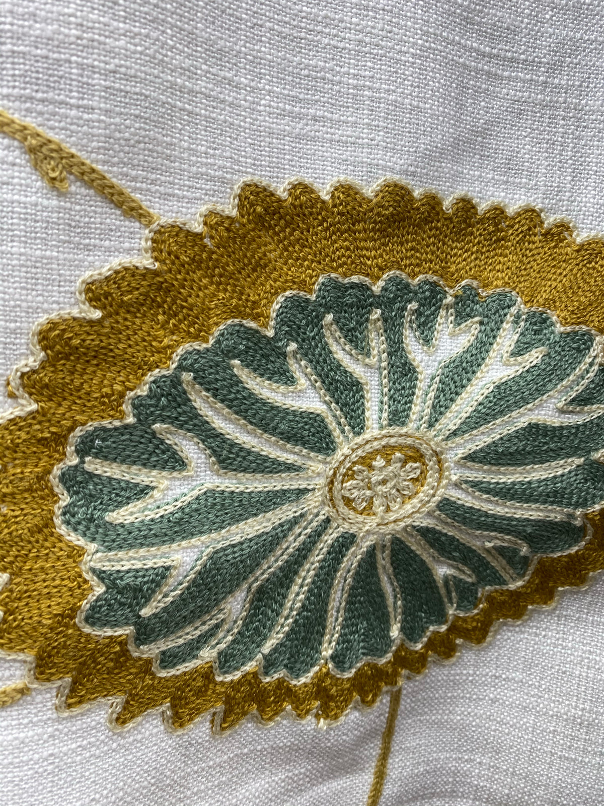 NEW Queen Elena Novelty Decorating Drapery Fabric- Crewel Floral Embroidery - Fancy Styles Fabric Pierre Frey Lee Jofa Brunschwig & Fils