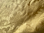 NEW Lord Mathias 100% Silk Taffeta Jacquard Floral Fabric - Golden Yellow