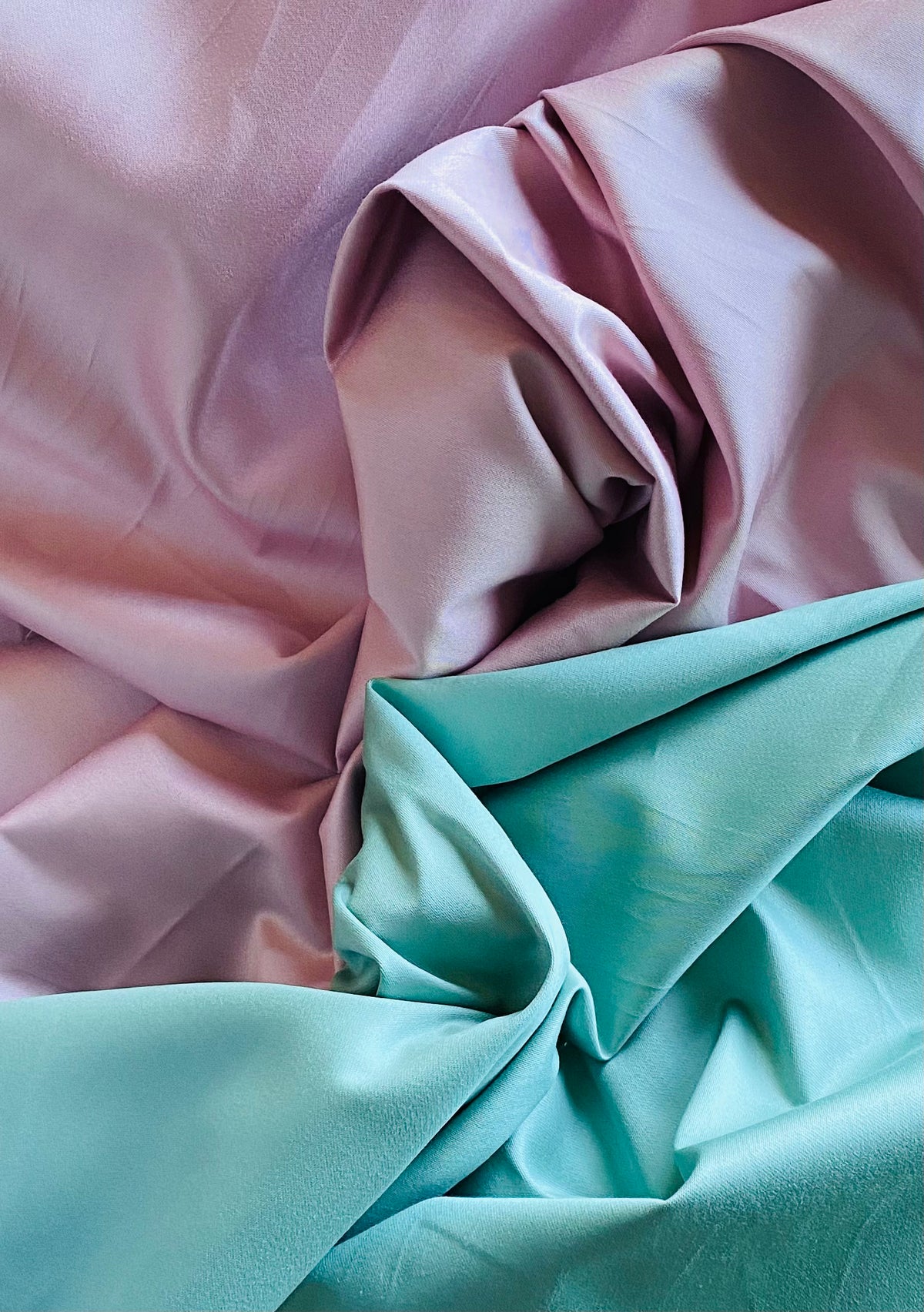 NEW Queen Ester 100% Cotton Sateen Fabric in Aqua Cactus - Fancy Styles Fabric Pierre Frey Lee Jofa Brunschwig & Fils