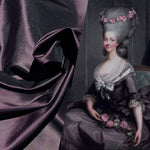 NEW Lady Lisa Designer 100% Silk Taffeta - Purple with Black Iridescence