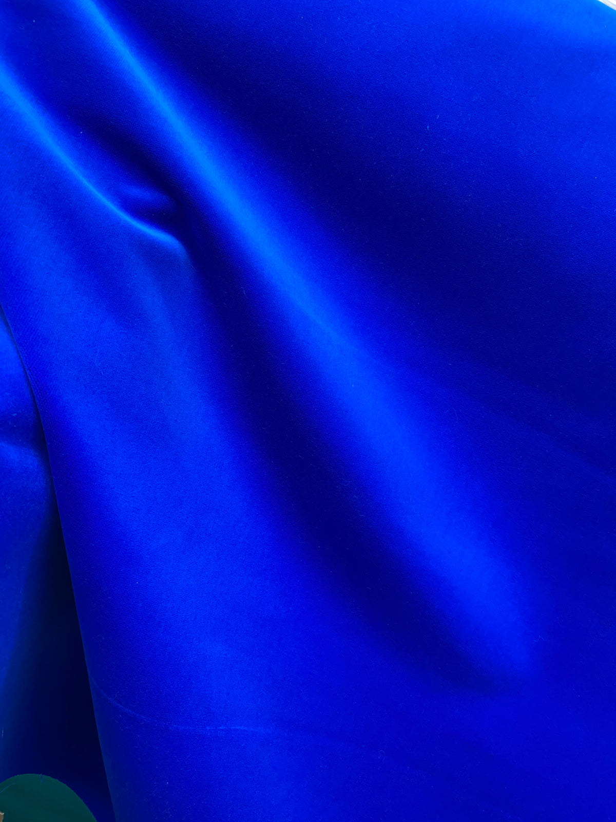 NEW! Duke Donovan WATERPROOF OUTDOOR Velvet Upholstery Fabric - Electric Blue - Fancy Styles Fabric Pierre Frey Lee Jofa Brunschwig & Fils