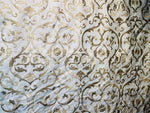 NEW! Duchess Dahlia Novelty Belgium Imported 100% Linen Embroidered Damask Fabric Gold - Fancy Styles Fabric Pierre Frey Lee Jofa Brunschwig & Fils
