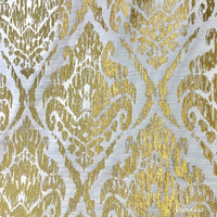 NEW Damask Pattern Gold Motif Decorating Drapery Fabric - Fancy Styles Fabric Pierre Frey Lee Jofa Brunschwig & Fils