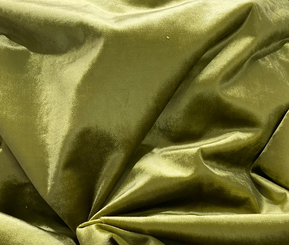 2 Yard Remnant: Designer Made In Belgium Upholstery Velvet Fabric- Green Yellow - Fancy Styles Fabric Pierre Frey Lee Jofa Brunschwig & Fils