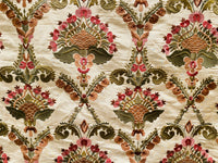 NEW Lady Kristal Novelty Embroidered 100% Silk Dupioni Fabric - Fancy Styles Fabric Pierre Frey Lee Jofa Brunschwig & Fils