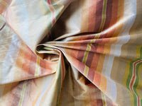 NEW Prince Charming 100% Silk Dupioni Fabric - Sunshine Stripes - Fancy Styles Fabric Pierre Frey Lee Jofa Brunschwig & Fils