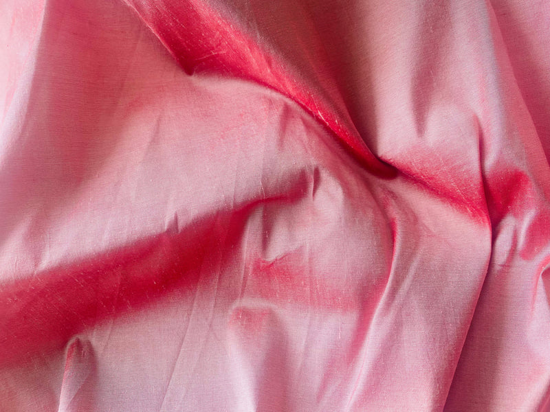 NEW Duchess Mable Designer 100% Silk Ultra Icy Red Dupioni Fabric