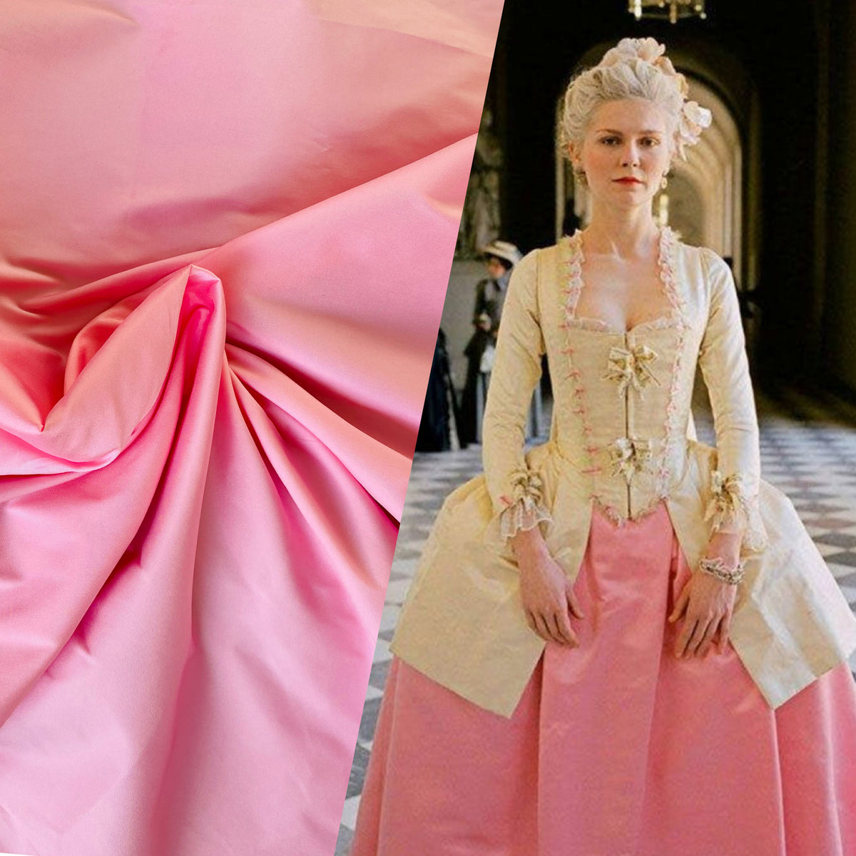 NEW Lady Frank Light Designer “Faux Silk” Taffeta Fabric Made in Italy Pink - Fancy Styles Fabric Pierre Frey Lee Jofa Brunschwig & Fils