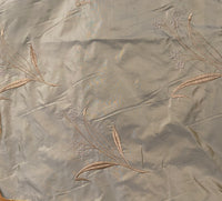 NEW Lady Dandelion Designer 100% Silk Taffeta Embroidered Floral Fabric- Grey - Fancy Styles Fabric Pierre Frey Lee Jofa Brunschwig & Fils