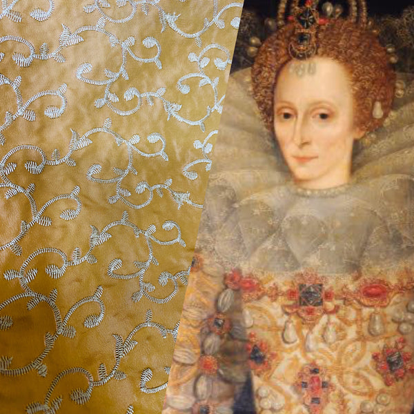 NEW! Duchess Buttercup Faux Silk Embroidered Fabric - Fancy Styles Fabric Pierre Frey Lee Jofa Brunschwig & Fils