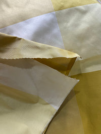 NEW Lady Emma Designer 100% Silk Taffeta Checkered Fabric- Yellow By The Yard - Fancy Styles Fabric Pierre Frey Lee Jofa Brunschwig & Fils
